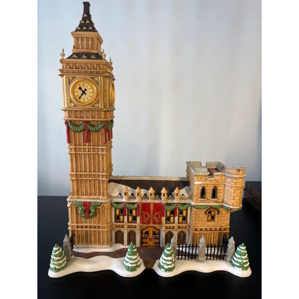 Department 56 Dickens Village Big Ben Parliament Building 1993